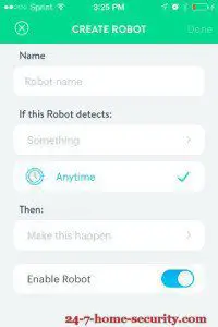 Creating a Robot in the Wink app