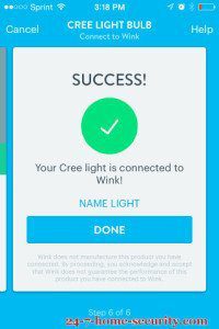 Cree Walk Through in the Wink app #3