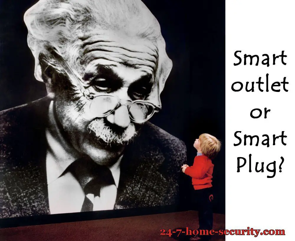 Kid asks Einstein picture "Home Automation Outlets or Smart Plugs?"
