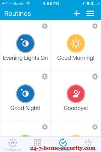 SmartThings v2 hub Routines