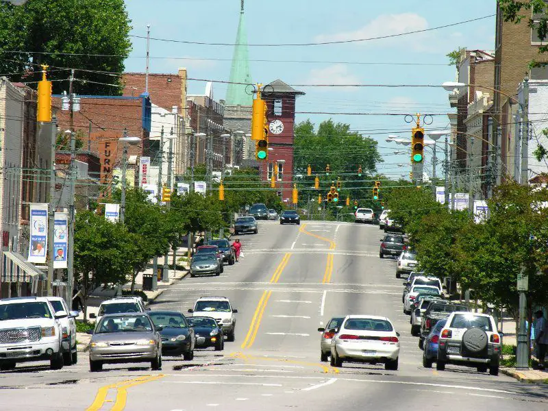 Henderson NC Central Business Historic District, safest town in North Carolina