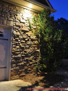 Soffit Light at dusk